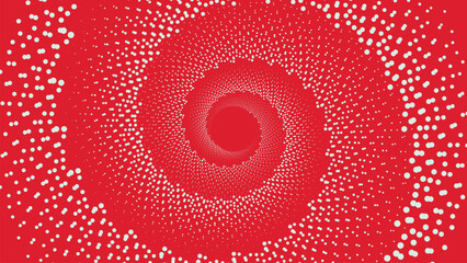 Abstract Christmas spiral ornamental mandala festival design red themed background. This creative minimalist design background can be used as a banner. It also can be used as a project elements.