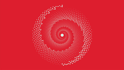 Abstract Christmas spiral ornamental mandala festival design red themed background. This creative minimalist design background can be used as a banner. It also can be used as a project elements.