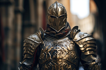 Knight in shining armor - obrazy, fototapety, plakaty