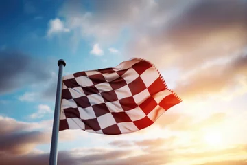 Poster Im Rahmen Checkered race flag © thejokercze