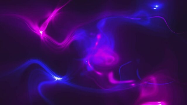 Abstract neon colored pink and blue liquid motion light effect animation. This trippy psychedelic motion background is full HD and looping.