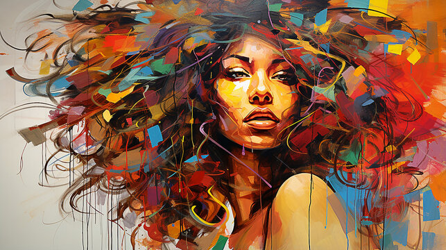 abstrato mulher negra, D&eacute;cimo junho