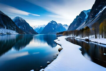 Obraz premium lake in the mountains