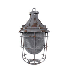 Old lamp isolated on transparent