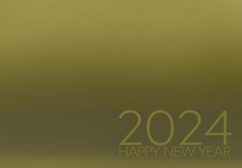 Happy New Year 2024 in green