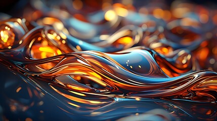 Liquid Metal Dreams, Mercury rivers, molten reflections, metallic abstraction, fluid alloys, futuristic industrial, liquid luminescence (Generative AI)