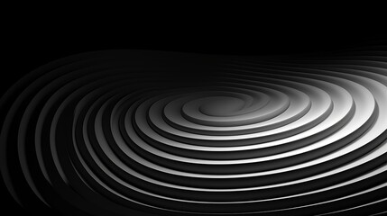 Fototapeta na wymiar Illustration of a black and white spiral design