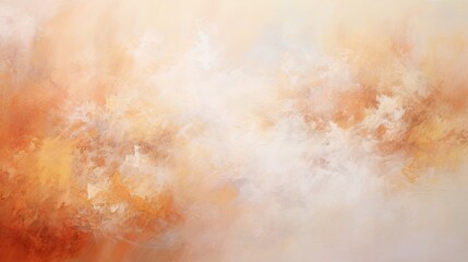 Illustration of an abstract painting with orange colors