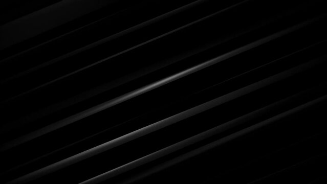Stylish dark abstract background animation with flowing diagonal metallic lines or blades. This modern minimalist motion background is full HD and a seamless loop.