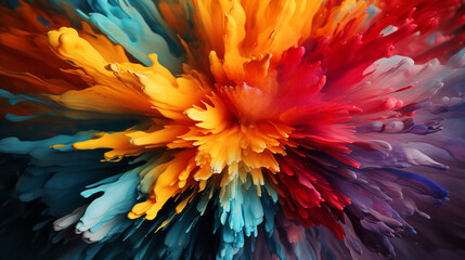 Abstract background explode from the center
