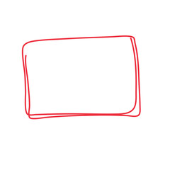 red frame, grunge frames, hand drawn frames, rectangle frames