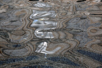 reflections of buildings in the water