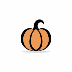 Pumpkin in cartoon, doodle style. 2d vector illustration in logo, icon style. AI Generative