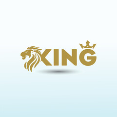 King tiger vector logo design