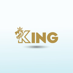 King tiger vector logo design