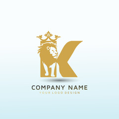 King tiger vector logo design