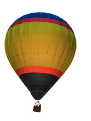 a colored hot air balloon