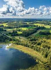 Bay Lake Sivers.  Nature of Latvia, Latgale.