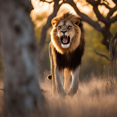 lion's roar regenerative AI by Aquiles Orfei