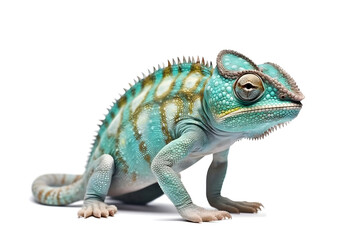 Obraz premium chameleon on a white background