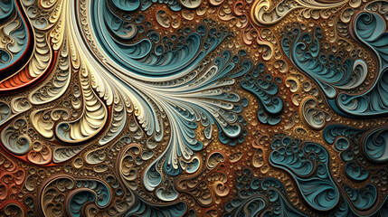 Abstract fractal pattern background