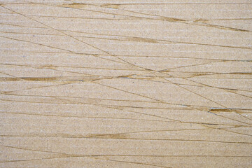 Brown beige old damaged torn paper, cardboard pattern texture background - 650871162