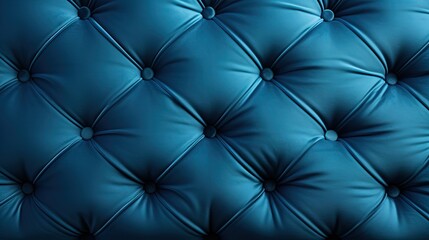 Fototapeta premium Blue luxury capitone sofa texture