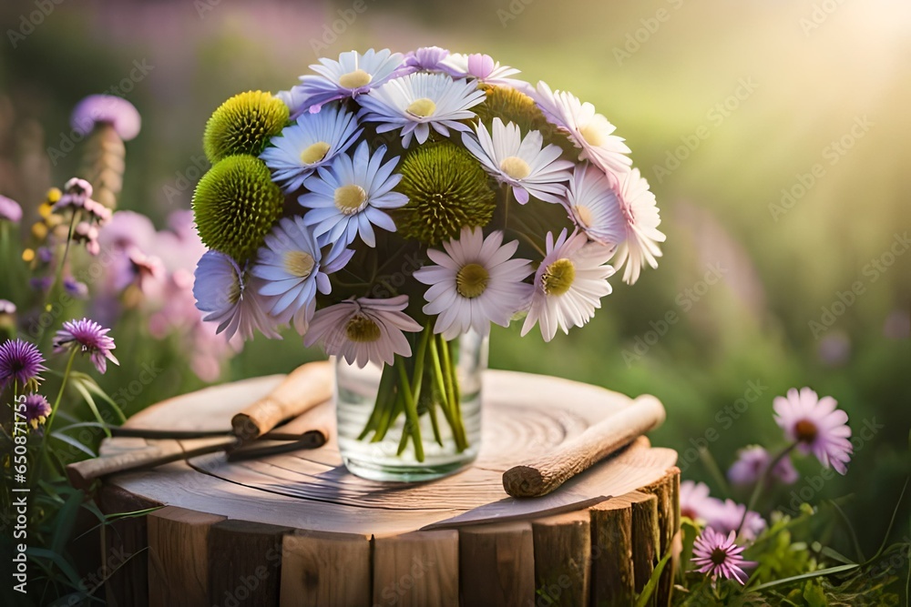 Wall mural bouquet of flowers