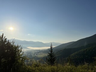 paysage qui se leve
