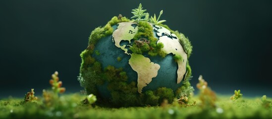Earth day celebrating a sustainable and green planet Save the planet Think Green