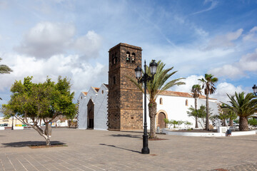 Fototapeta na wymiar Church La Oliva Fuerteventura Las Palmas Canary Islands