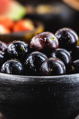 Jaboticaba or jabuticaba, Brazilian and South American fruit, in