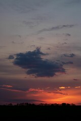 Stunning landscape featuring a breathtakingly beautiful sunset sky