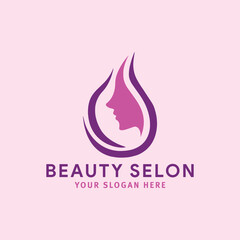 women beauty logo design vector