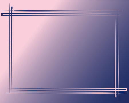 Vector illustration of a rectangle frame with a blank space for custom text, purple background