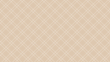 Diagonal beige plaid checkered background