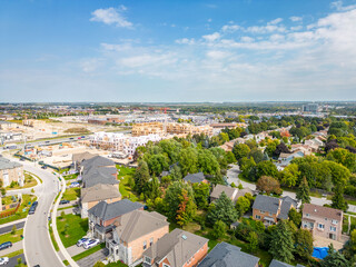 Explore stunning drone photos capturing the beauty of Newmarket, Ontario, featuring Davis Dr West, Bathurst St, and Yonge Street. Aerial views of these iconic locations and more await you."