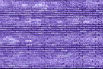 Vibrant purple brick wall background.
