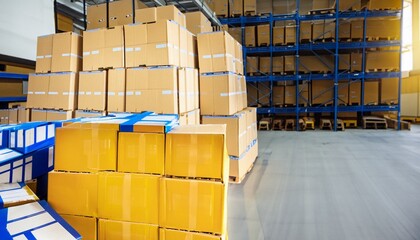 armazém de distribuição logística criado através de IA generativa