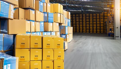 centro de distribuição logística feito com IA generativa