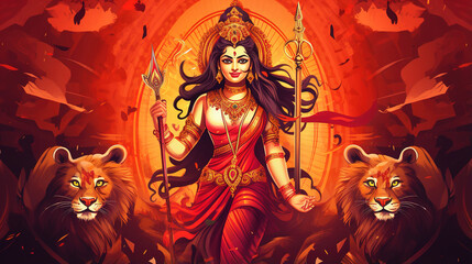 Hindu festival of light, joy, love and victory. The figure of a warrior, demigod or god. Ai generative - obrazy, fototapety, plakaty