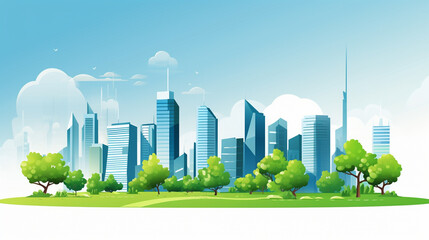 Fototapeta premium Urban landscape with modern buildings