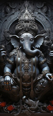 Fototapeta na wymiar Indian God Ganesha. Ai generative