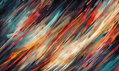 Abstract Acrylic Splash Painting Colorful Wall Art Design - ai generated