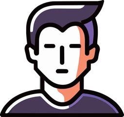 Vector illustration of a man in a casual outfit, ideal for a profile picture or avatar