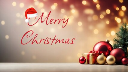 Merry Christmas background design, Christmas card, banner, festive template 