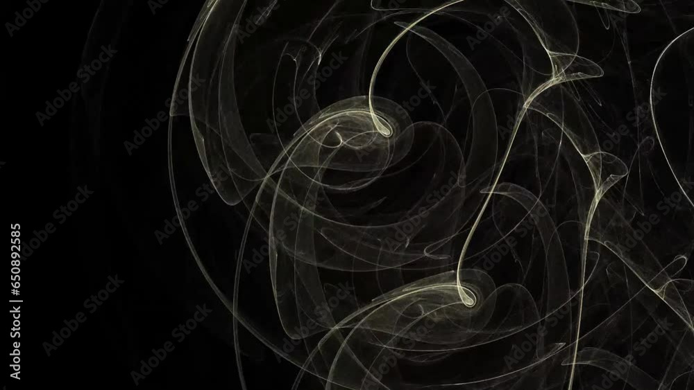 Canvas Prints abstract bright white yellow pattern lines moving on black background