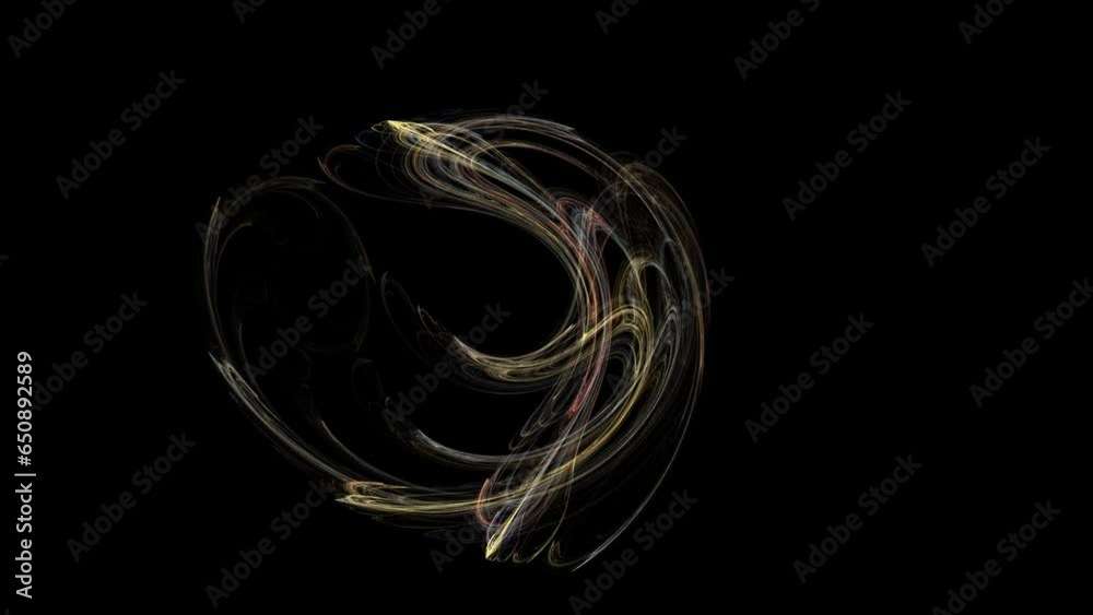 Canvas Prints abstract bright white yellow pattern waves moving on black for wallpaper and intro