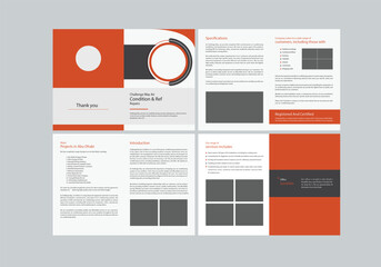Business brochure company profile, booklet proposal annual report ebook eps