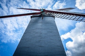 Lovely old historic wind mill in Belgium